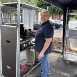 Frauke au barbecue