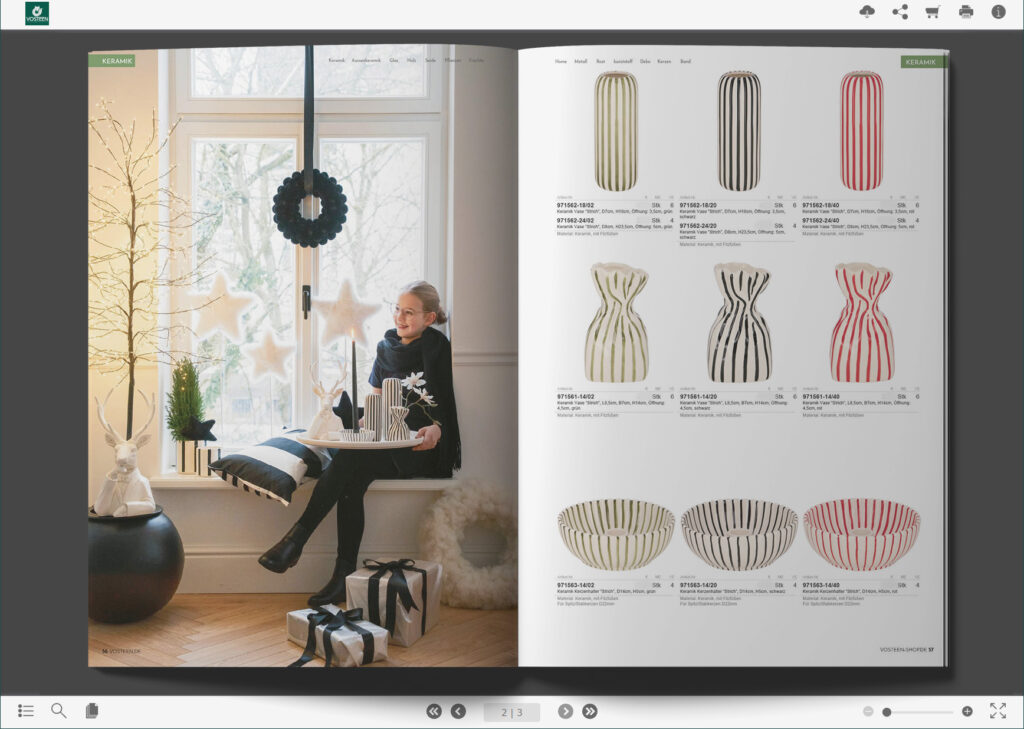 Vosteen • Floristenbedarf • Catalogues de tendances 12 26-1137-B-VOS_Titel-H-Kat_BK-Web_Xmas_2