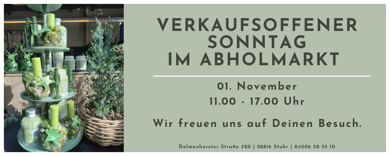 Verkaufsoffener Sonntag November Abholmarkt